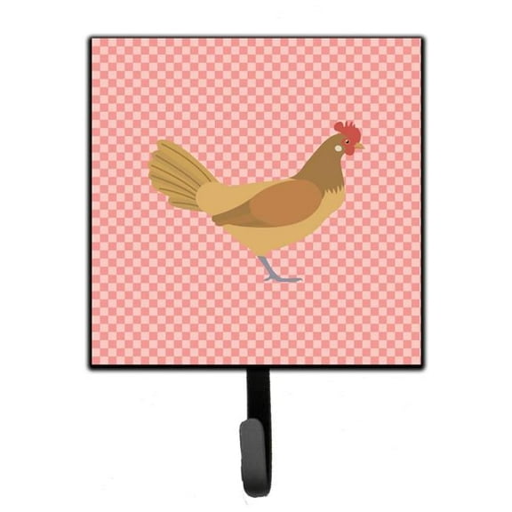 Carolines Treasures BB7832SH4 Frisian Friesian Chicken Pink Check Leash or Key Holder