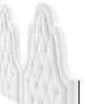 thumbnail image 3 of Tufted Headboard, Twin Size, White, Velvet, French Bedroom, Modern Contemporary Boutique HB35199, 3 of 9