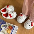 thumbnail image 3 of Kawaii Hello Kitty Cotton Shoes For Women Sanrio Cartoon Plush Slippers Y2k Sweet Home Shoes Cute Girls Winter New Warm Shoes, 3 of 7