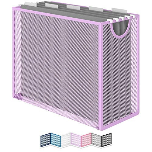 Hanging File Organizer. Heavy Duty LetterSize Desktop File Holder Box