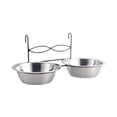 thumbnail image 4 of balikha Cat Bowl Cat Dish Feeder Cat Food Bowl Dog Treat Dish Sturdy Hanging Pets Bowl Water Bowl for Dog Cage Small Dog Crate Poodle, 4 of 9