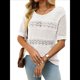 thumbnail image 1 of Suéteres de Punto de Cuello Redondo y Corta para Mujer, de Verano, Color , Talla S, 1 of 7
