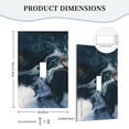 thumbnail image 5 of ZICANCN Outlet Covers Wall Plate, Abstract Blue Dyeing Art Light Switch Cover Decorative, Duplex Toggle Combo 1-Gang, 5 of 9