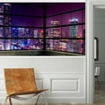 thumbnail image 3 of Idea4wall 7pcs 3D Cityscape Light Night Scene Stick Wallpaper Removable Wall Murals Large Wall Stickers for Home Decoration, 48"x148", 3 of 5