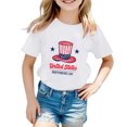 thumbnail image 3 of Girls Boy T-Shirt America Patriotic Tees For Kids Unisex 4th of July Shirt Tops Short Sleeve Crew Neck T Shirts White Size 7-8 Years, 3 of 3