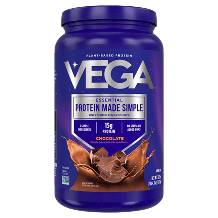 Vega Essential, Protein Made Simple, Plant-Based Protein, Chocolate, 2 lb 4.3 oz  (1.03 kg)