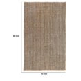 thumbnail image 5 of Lestino 5 x 8 Handspun Area Rug Brown Gray Jute Boucle Woven Pattern- Saltoro Sherpi, 5 of 5