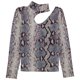thumbnail image 1 of Guess Blusa con corte floral para mujer, azul, pequeña Guess  Pull-over, 1 of 2