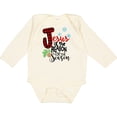 thumbnail image 3 of Inktastic Jesus is the Reason for the Season Pinecone and Snowflakes Boys or Girls Long Sleeve Baby Bodysuit, 3 of 5