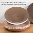 thumbnail image 4 of Round Cat Scratching Board, Corrugated Paper Multipurpose Cat Scratcher Cardboard Breathable  For Indoor, 4 of 8