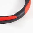 thumbnail image 4 of Auto Drive D-Bottom Sport Steering Wheel Cover Red Leather, 4 of 5