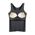 thumbnail image 4 of Versatile Ribbed Camisole with Built-In Bra Support for Everyday Comfort and Seamless Layering for Casual and Wear, 4 of 4