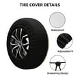 thumbnail image 2 of Goofa Cartoon Shiba Inu Dog Pattern Universal Tire Cover for Jeep, SUV, Truck, and Trailer – Waterproof, UV-Resistant,Easy to Install, Fits 14"-17" Tires-16 inch, 2 of 6