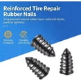 thumbnail image 2 of 60 Pzas Clavos de Goma para Reparación de Neumáticos, Tornillos de Parche Autotapantes para Llantas Sin Cámara, Kit de Reparación de Pinchazos Rápida para Auto, Moto, Camión (60Pcs Small), 2 of 6