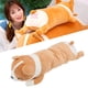 thumbnail image 5 of Almohada De Felpa De Perro De Peluche, Textura Fina Elástica Linda, Alivia El Estrés, Juguete De Cojín De Felpa Suave, 5 of 7