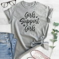 thumbnail image 2 of Girls Support Girls Shirt, Unisex Women's Shirt, Girl Power Shirt, Feminist Shirt, Feminism Shirt, Heather Gray, 3X-Large, 2 of 6