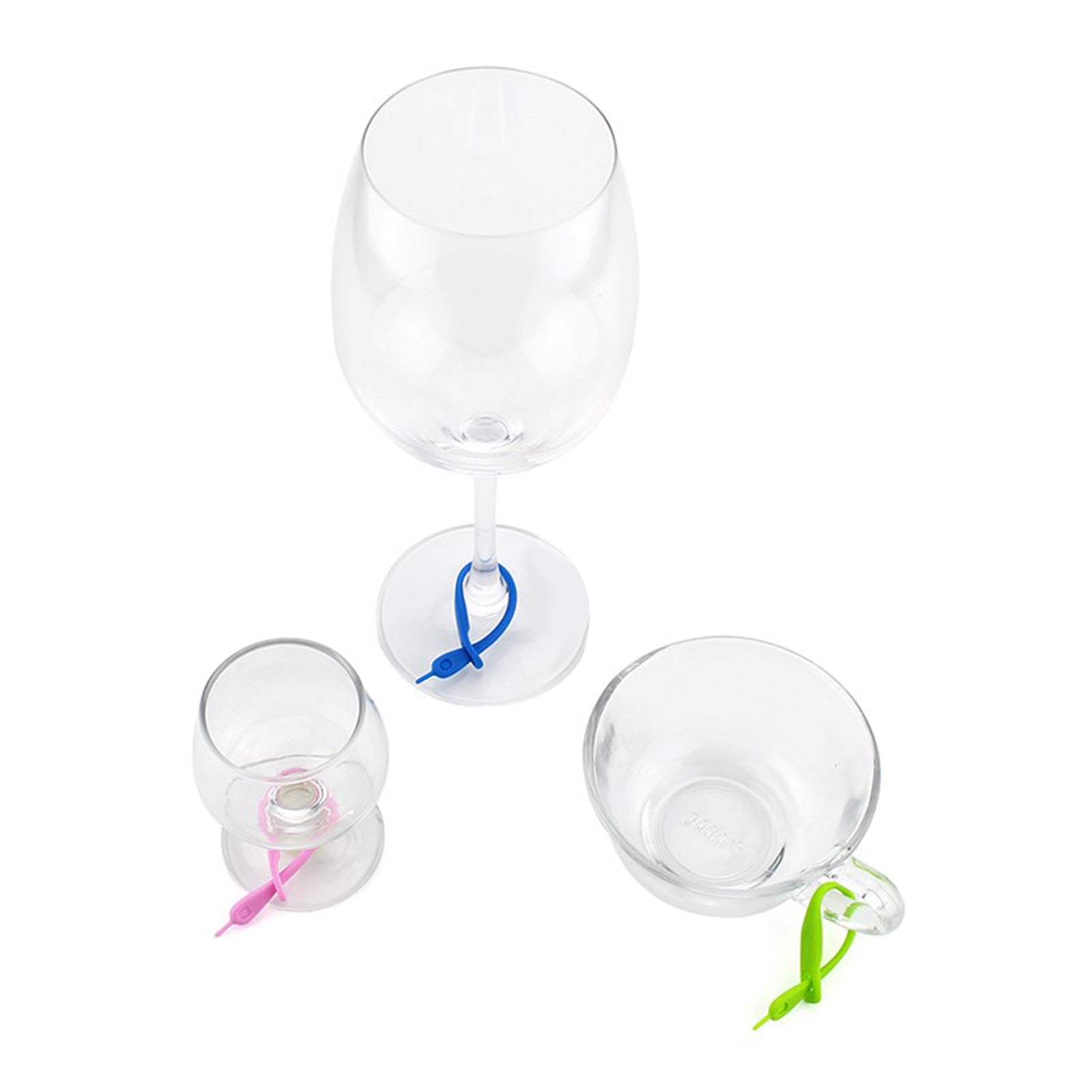 Danesco 6601209 Set of Four Silicone Wine Charms 