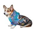 thumbnail image 7 of Fotbe Sea Turtle Swims Print Small Dog Sweater Hoodies Pet Grey Hooded Soft Fleece Sweatshirts with Pocket Fall Winter Puppy Cat Sweaters Warm Clothes-Large, 7 of 7