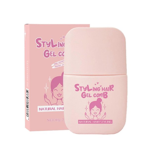 Kids Hair Gel with Comb Applicator, Safe Natural Formula, LongLasting Frizz Control for Children