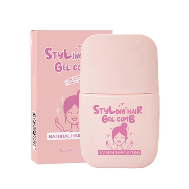 Kids Hair Gel with Comb Applicator, Safe Natural Formula, LongLasting Frizz Control for Children