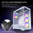 thumbnail image 2 of Funda para PC Antec C3 ARGB blanca Mid-Tower ATX con 4 ventiladores y tipo C, 2 of 9