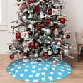 thumbnail image 5 of Lsque Healthy And Ill White Teeth Print Christmas Tree Skirt, Tree Skirt with Ties or Velcro, Perfect for Holiday Decorations, Halloween, and New Year-48", 5 of 7