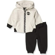 Timberland Boys 12-24 Months Taping Hood Jogger Set (Black 18 Months)