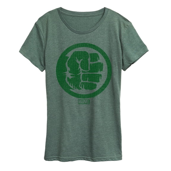 Marvel Hulk - Fist Symbol - Women's Short Sleeve Graphic T-Shirt