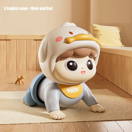 Baby Crawling Toys with Sound Electric Child Doll Toy for Toddler Learn To Climb Educational Toddler Moving Toy Infant Imitation Toy Gift