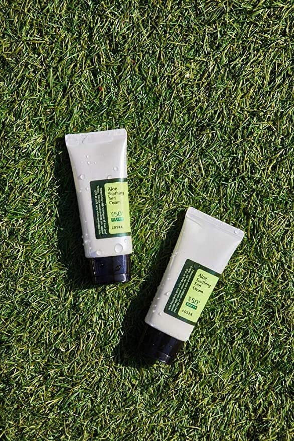 Aloe Soothing Sun Cream SPF50, Natural Sun Cream SPF50+ PA+++ 50ml, 1.69 Fl Oz(1pc)