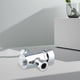thumbnail image 3 of KDJ Chrome Timed Non Concussive Exposed Shower Valve, Self Closing Brass Shower Valve for Gym Pool Schools, Water Efficient Compact Shower Head, 3 of 10