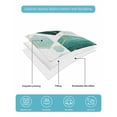 thumbnail image 5 of Turquoise Marble Full Size Down Alternative Comforter, Lightweight Comforter Quilt Bedding Set with Pillow Shams Gold White Geometric Hexagon Modern All Seasons Bed Comforter Duvet Insert 78"x90", 5 of 7