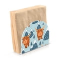 thumbnail image 2 of Highland Cow and Mountains Napkin Holder for Table Clear Napkin Stand Paper Holder Acrylic Organizer Dispenser Napkins for Dinner Kitchen Restaurant Room, 2 of 8