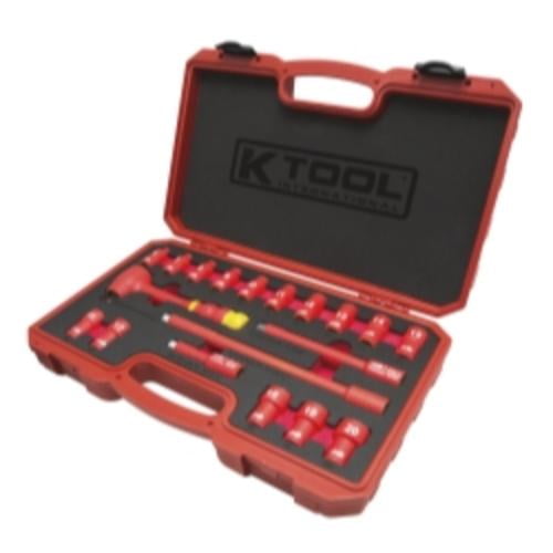 K Tool International Is Ws3019 19 Piece 3 8 Drive Insulated Socket Wrench Set Walmart Com Walmart Com