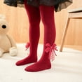 thumbnail image 6 of Kids Toddler Girls Stockings Tights Leggings Ribbed Knit Footed Pantyhose Warm Socks Pants Fall Winter Outfit Clothes, 6 of 7