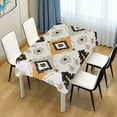 thumbnail image 3 of Yayeee Tablecloths for Rectangular Tables 54 x 54 inch Party Table Cover, White and Black, 3 of 6