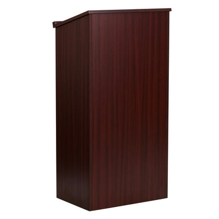 Podium Stand - Stand-Up Wood Lectern in Mahogany