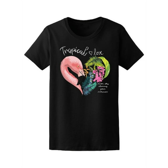 Tropical Flamingo Love Tee Women's -Image by Shutterstock