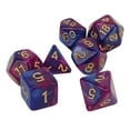 thumbnail image 4 of Juego de dados poliédricos de 7 Uds., juego de mesa divertido portátil impermeable, dados para juegos de mesa, suministros escolares, morado y azul YUNYI BRAND Deportes, 4 of 8