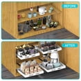 thumbnail image 6 of STORKING Expandable Pull Out Cabinet Organizer 21" Deep, White Adhesive Pull Out Drawers for Cabinets 12.6"W - 20.5"W, No Drill Expandablet Drawer for Kitchen, Pantry, Bathroom, 6 of 6