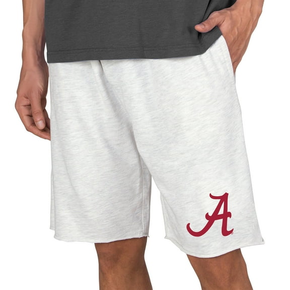 Men's Concepts Sport Oatmeal Alabama Crimson Tide Mainstream Tri-Blend Shorts
