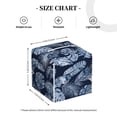 thumbnail image 4 of Gukieu Tropical Leaves Print Leather Tissue Box, PVC Waterproof Velcro Opening and Closing Square Tissue Box Holder, Suitable for Home and Office Decoration, 4 of 7