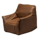 thumbnail image 5 of Modelo de sofá individual en miniatura, mini sillón de lectura, accesorios de bricolaje, accesorios de fotos marrón, 5 of 9