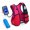 Rose+Black-M/L (1 Soft Flask), variant on Running Vest For Women Men Hydration With Soft Flask & Phone Holder