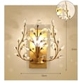 thumbnail image 5 of Fichiouy Modern Crystal LED Wall Lamp Sconce Light Bedside Lighting Fixture, 5 of 6