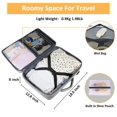 thumbnail image 4 of Mochila de viaje Taygeer Carry On de 17,3 pulgadas con puerto USB, color gris, 4 of 9
