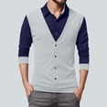thumbnail image 2 of LIaqionyy Big and Tall Long Sleeve for Men Pullover Collared Button down Fashion Business Tops Clothes, 2 of 6