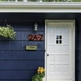 thumbnail image 3 of 6 inch Modern Floating House Numbers Door Black Shadow Home Address Garage Gate, 3 of 9