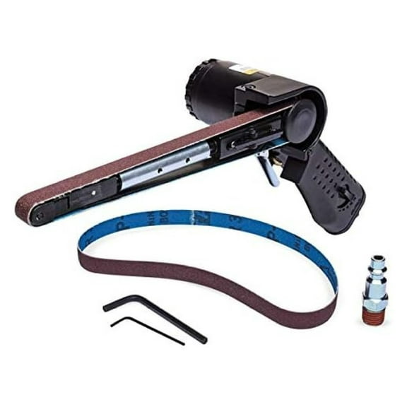 DyGTyX 1/2 in. X 18 in. Professional Mini Belt Sander File Small Mini Air Operated Bandfile Sanding Grinder
