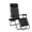Black Chair (1-Pack), variant on Techfaith Zero Gravity Lounge Outdoor Adjustable Reclining Patio Chair Chairs Steel Mesh Folding Recliner for Pool Beach Camping Lounge Chair with Pillows and Cup Tray(2 Chairs/ Navy)